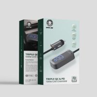 Green Triple QC & PD 100W Car Charger
