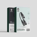 Green 2in1 audio&charging splitter adapter
