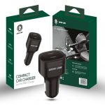 Green Dual Port USB-C Car Charger 45W