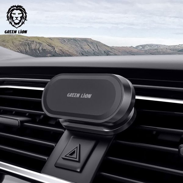 Green magnetic in-car holder خرید