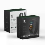Green fit track smart bracelet watch