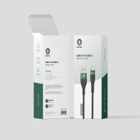 Green braided cable تایپ سی