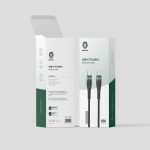 Green braided cable usb-c to usb-c