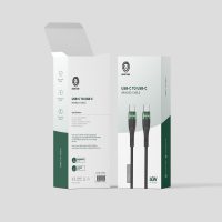 Green braided cable usb-c to usb-c