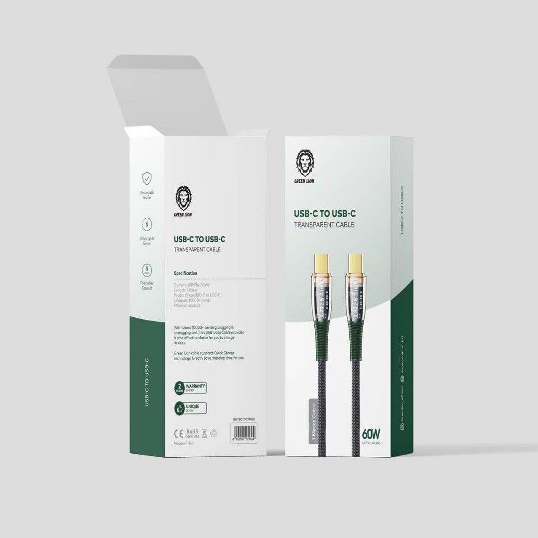 photo5696904277.webp Green usb-c to usb-c transparent cable