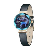 Green swarovski smart watch