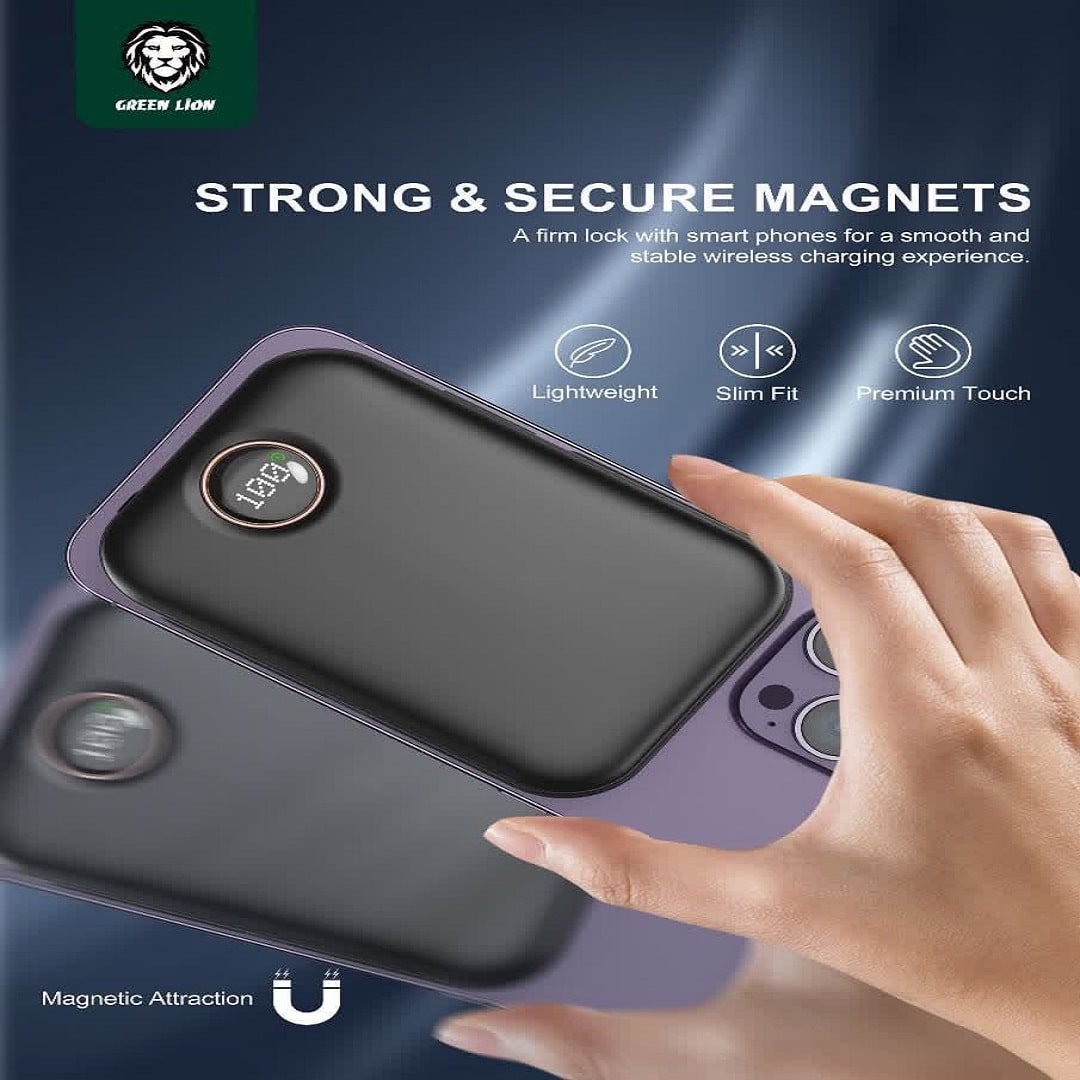 photo581423045.webp خرید عمده Green 20000mAh Monaco Magsafe Power Bank