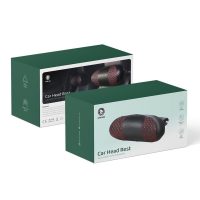 Green car head rest
