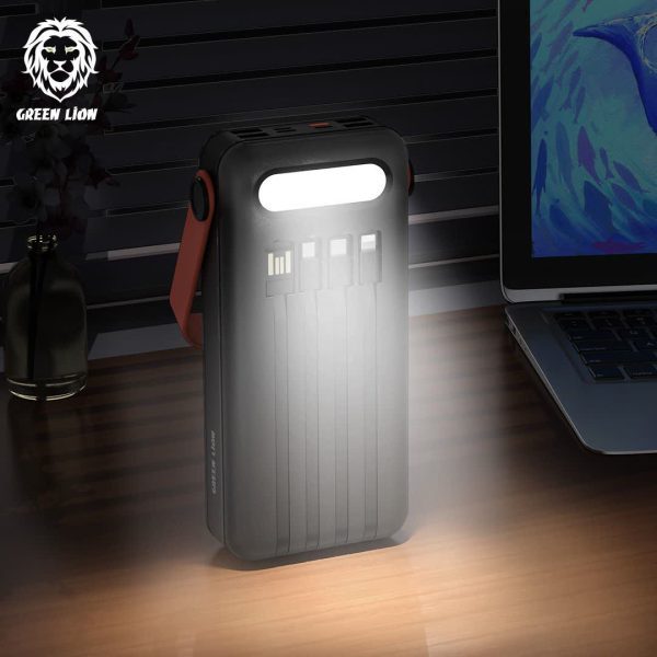 Green solar power bank 30000mAh خرید