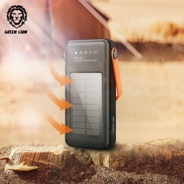 Green solar power bank 30000mAh عمده
