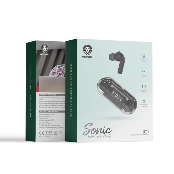 عمده Green sonic wireless earbuds GL-TWS9