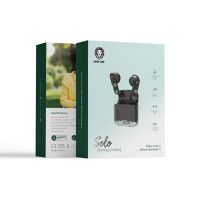 Green sola wireless earbuds