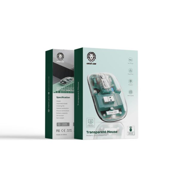 قیمت Green Transparent Mouse