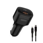 شارژر ماشین ۲۰ وات با کابل تایپ سی به لایتنینگ