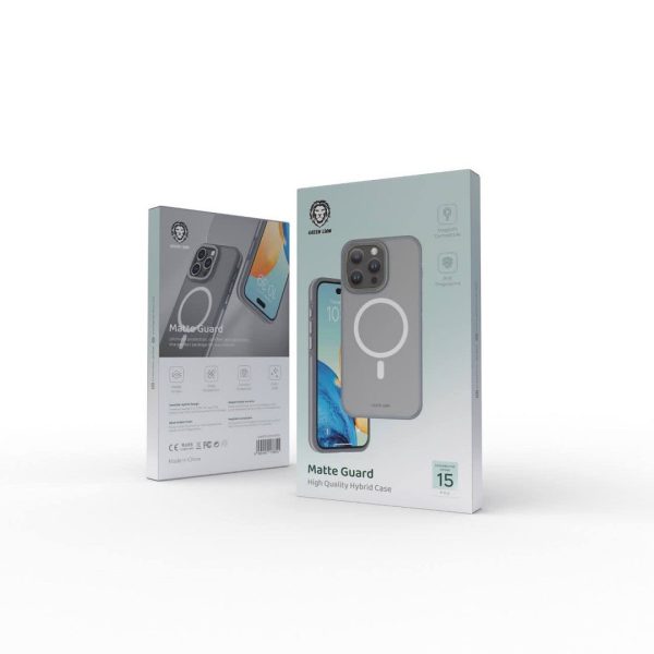عمده Green MATTE GUARD high quality hybrid case 15pro/15promax