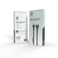 سیم شارژ usb-a به لایتنینگ سری 2 گرین Green usb-a to lightning braided cable- series 2