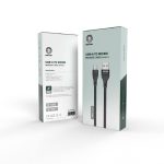 Green usb-a to micro braided cable- series 2