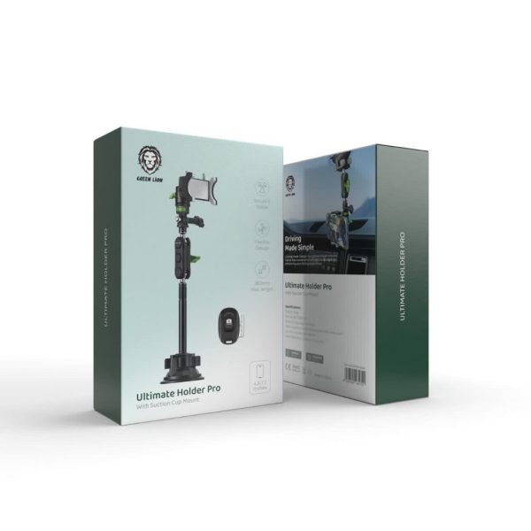 Green Ultimate Holder Pro With Suction Cup Mount