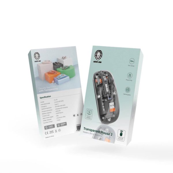 عمده Green Transparent Mouse 2