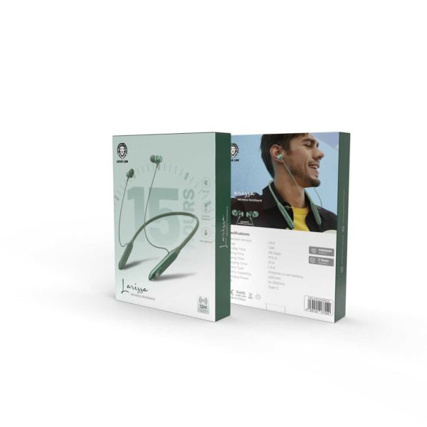 هندزفری بی سیم گردنی لاریسا گرین Green Larissa Wireless Neckband Headphones