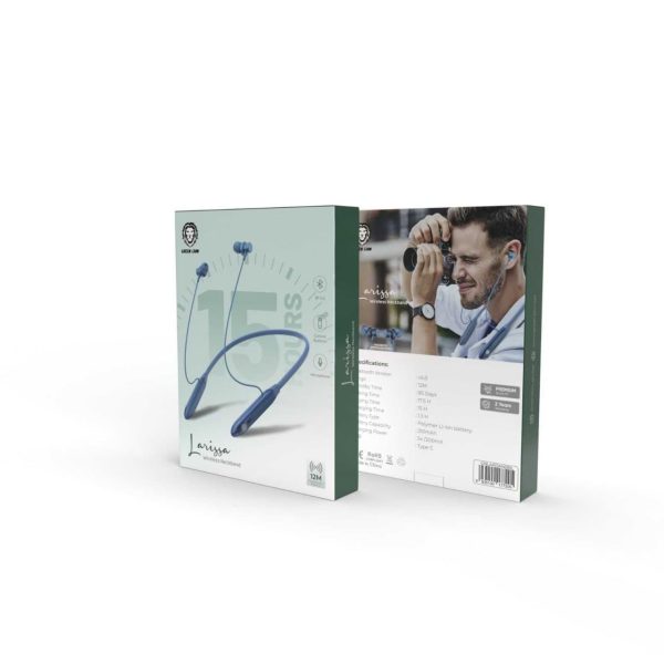 خرید هندزفری بی سیم گردنی لاریسا گرین Green Larissa Wireless Neckband Headphones