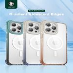 Green gradient iridescent edges