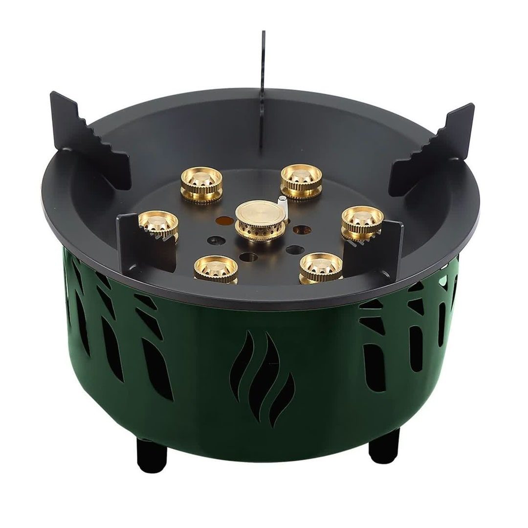 photo8474774230.webp Green 7 burner camping stove