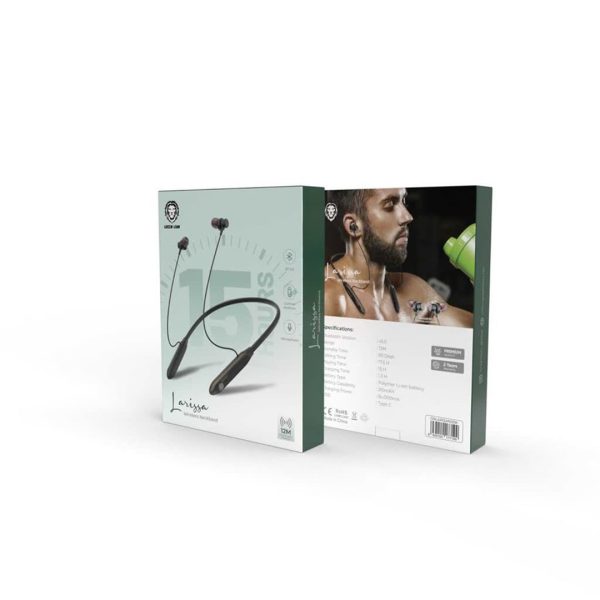 Green Larissa Wireless Neckband Headphones