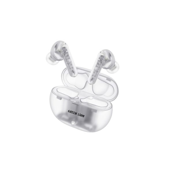 هندزفری بلوتوث شفاف پرو 2 گرین Green Transparent Pro 2 Wireless Earbuds