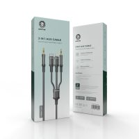 Green 3in1 Aux cable aux to aux+lightning+usb-c
