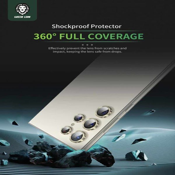 خرید Green S24 Ultra Camera Lens Armor