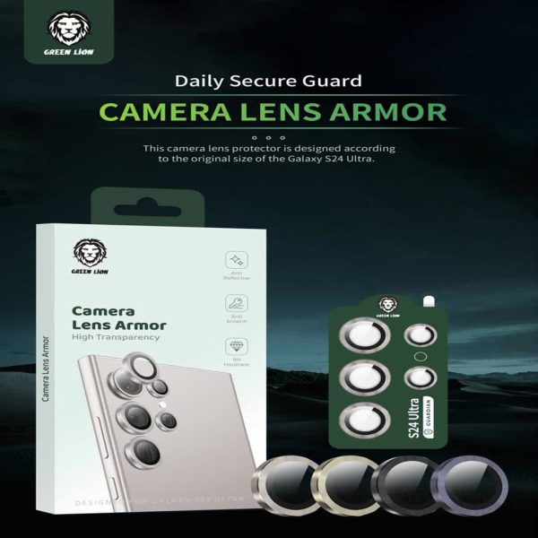 خرید اینترنتی Green S24 Ultra Camera Lens Armor