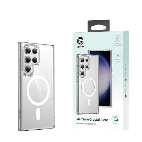 Green MagSafe Crystal Case for Samsung Galaxy S24 Series