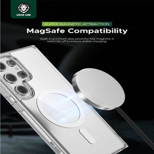 خرید اینترنتی Green MagSafe Crystal Case for Samsung Galaxy S24 Series