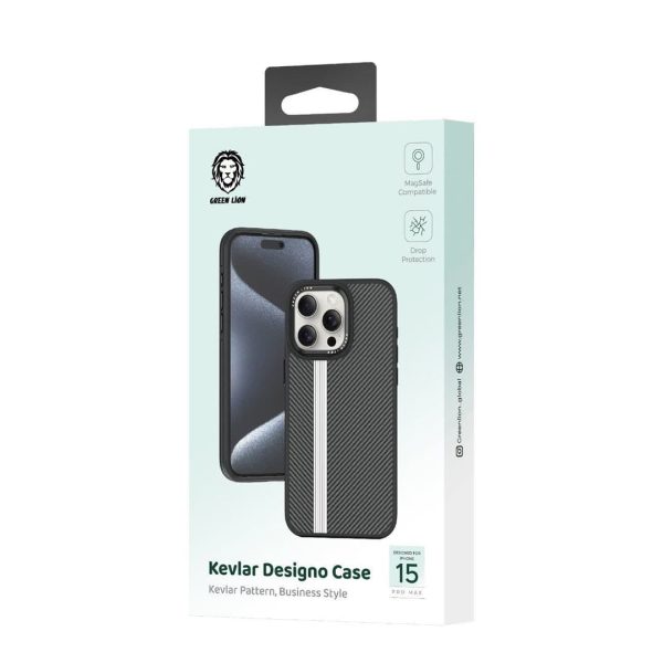 Green Kevlar Designo Case 15Pro/15Pro Max
