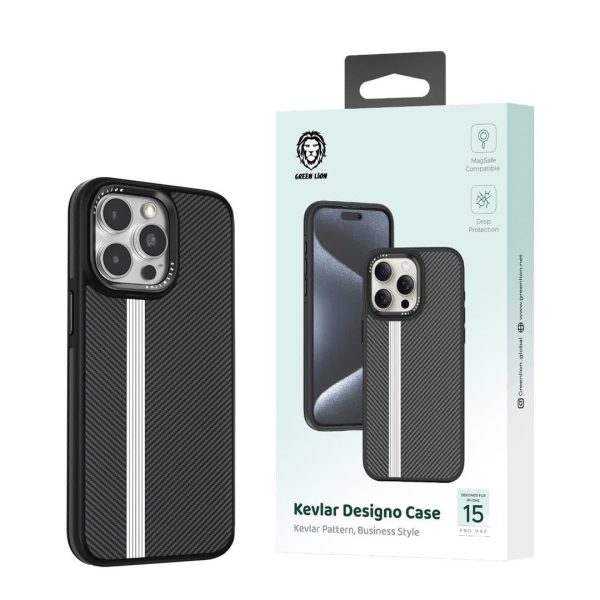 قیمت عمده Green Kevlar Designo Case 15Pro/15Pro Max