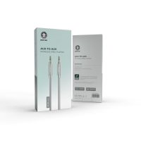 Green Non-MFi AUX 3.5mm to AUX 3.5mm Stainless Steel Plating