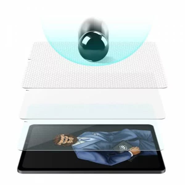 اینترنتی Green Full HD Glass Screen Protector For iPad Pro 12.9