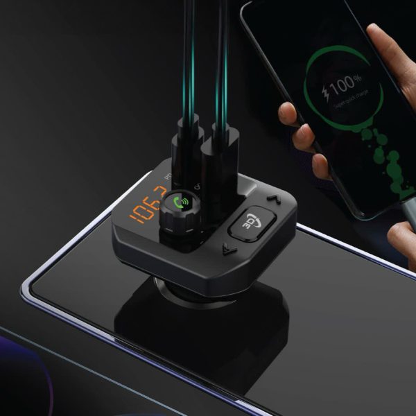 خرید Green FM car transmitter 3D surround sound