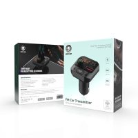 Green FM car transmitter 3D surround sound