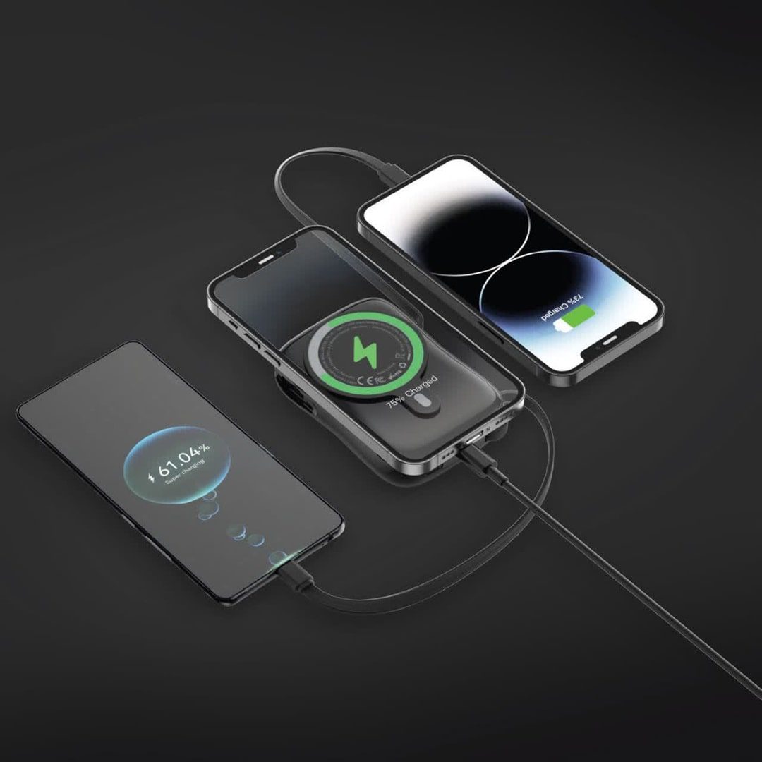 photo10608301375.webp Green magpluse 10000mAh magsafe power bank عمده