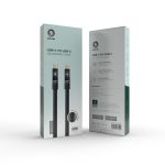 Green Led Braided Usb-C to Usb-C 60W