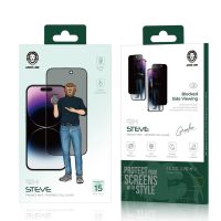 Green 9H Steve Privacy Glass 15/15pro/15plus/15promax