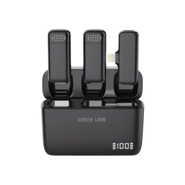 Green DUO Cast Wireless Mic Lightning Devices
