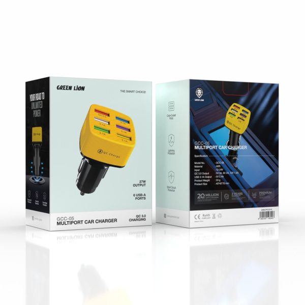 Green GCC-05 Multiport Car Charger