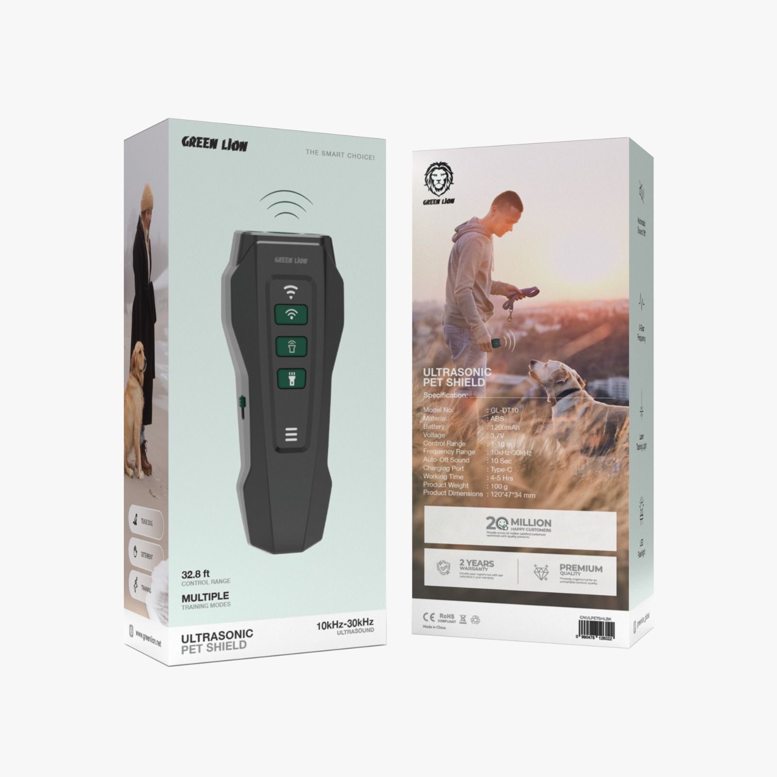 d6f61ba1-7f8f-440f-a70b-70fda486c7cf Green Ultrasonic Pet Shield