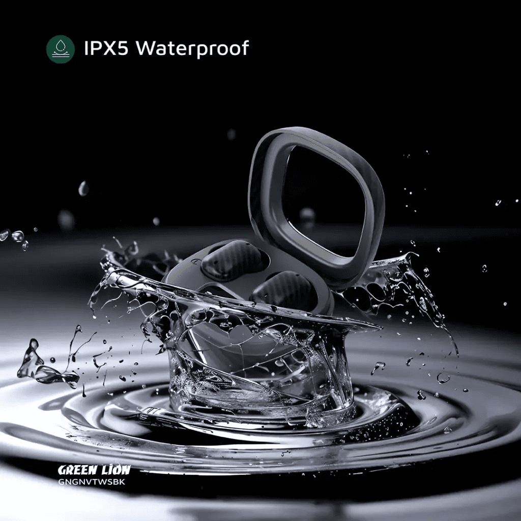 Green Lion Geneva True Wireless Earbuds - Black (3) هندزفری بلوتوث ژنو گرین Green Lion Geneva True Wireless Earbuds خرید