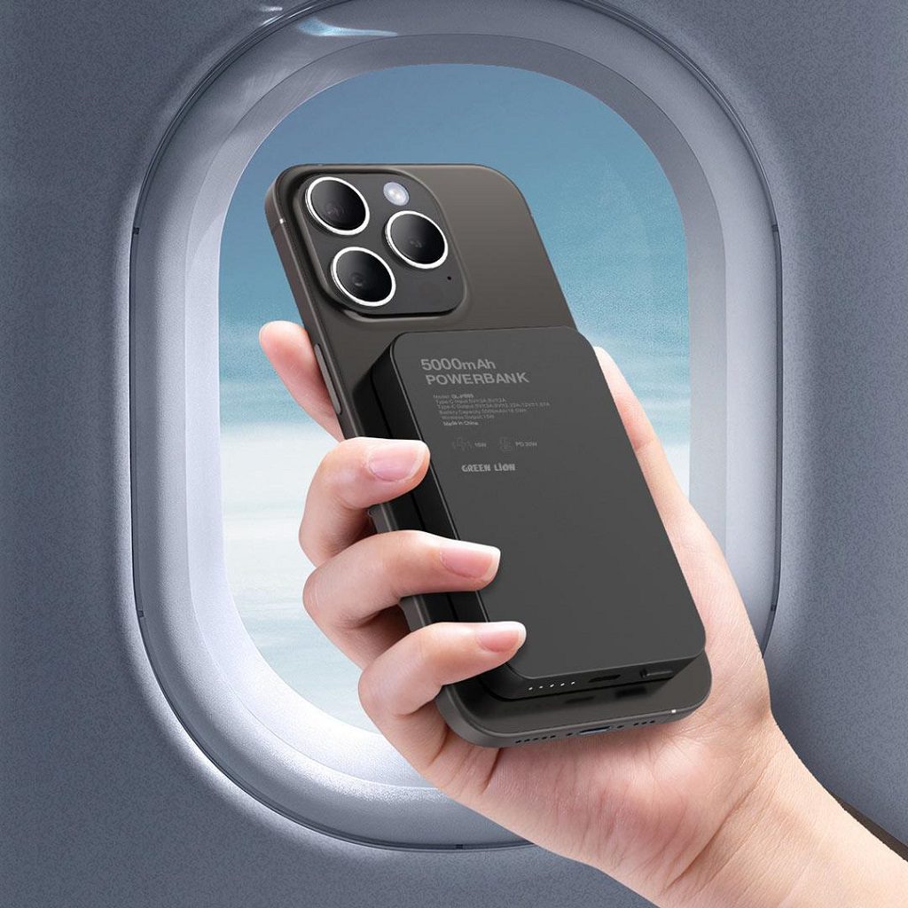 Green Lion GL-MAG 5 5000mAh Powerbank خرید اینترمنتی