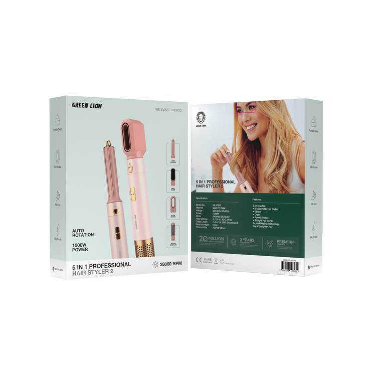 دستگاه حالت دهنده مو 5در1 سری 2 گرین Green 5 in 1 Professional Hair Styler 2