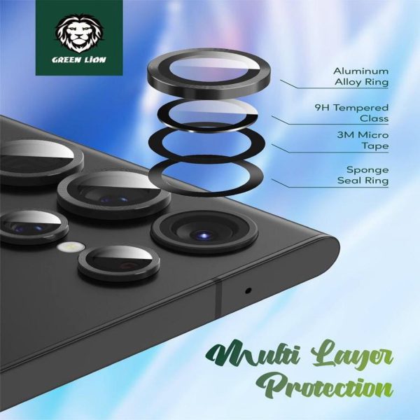 محافظ لنز دوربین گرین Green Camera Lens Shield Galaxy S23/S23+/S23 Ultra